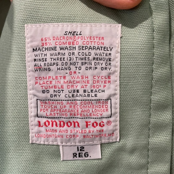 🌿EUC Vintage London Fog coat. Size 12. - Picture 3 of 5